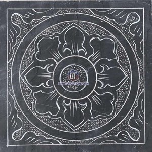 Đá băm nhám xanh đen họa tiết 01