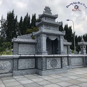 Lăng thờ đá xanh đen 01