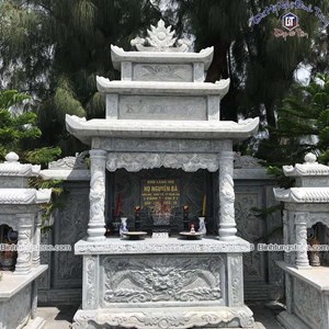 Lăng thờ đá xanh đen 03