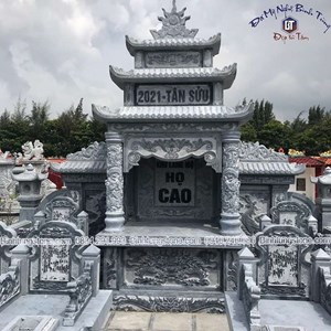 Lăng thờ đá xanh đen 06