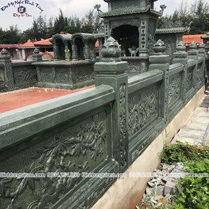 Hàng rào đá xanh rêu 01