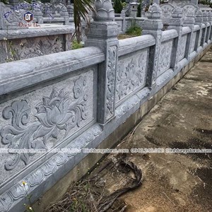Hàng rào đá hoa văn đẹp 06