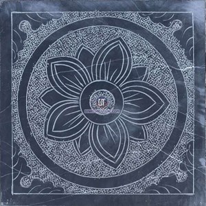 Đá băm nhám xanh đen họa tiết 14