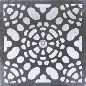 Đá ốp sân vườn bắn cát xanh đen 02