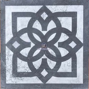 Đá tự nhiên lát sân vườn bắn cát xanh đen 03