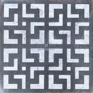 Đá lát sân vườn đẹp bắn cát xanh đen 05