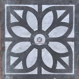 Đá ốp sân vườn bắn cát xanh đen 07