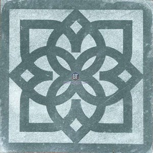 Đá ốp lát sân vườn bắn cát xanh rêu 03