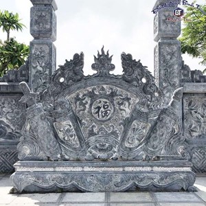 Cuốn thư đá xanh đen 11