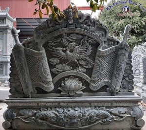 Cuốn thư đá xanh đen 13