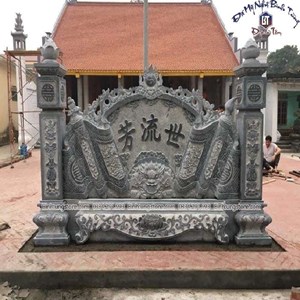 Cuốn thư đá xanh đen 15