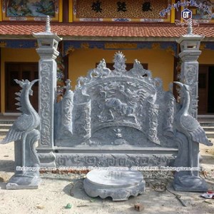 Cuốn thư đá xanh đen 16