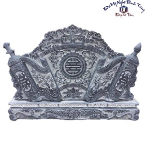 Cuốn thư đá xanh đen 17