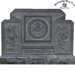 Bình phong lăng mộ xanh đen 18