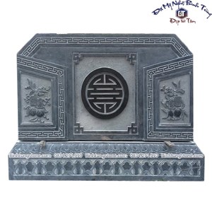 Bình phong đá xanh đen 19