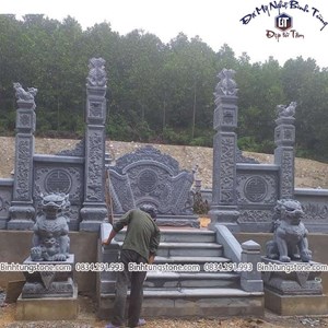 Cột đá xanh đen 14