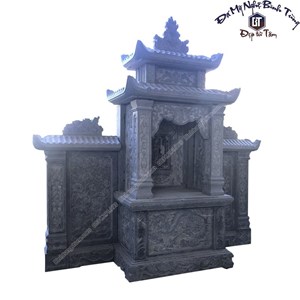 Lăng thờ đá xanh đen 10