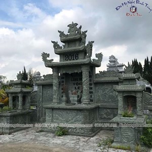 Lăng thờ đá xanh rêu 02
