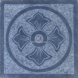 Đá băm nhám xanh đen họa tiết 04