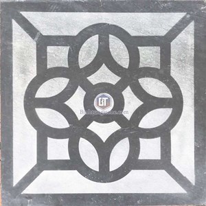 Đá ốp lát sân vườn bắn cát xanh đen 04