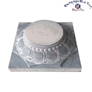 Đế cột đá vuông cột tròn 07