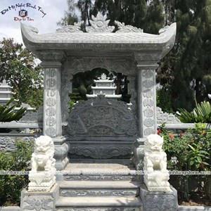 Cổng đá xanh đen 01