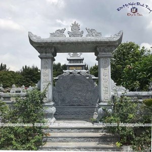 Cổng đá xanh đen 02