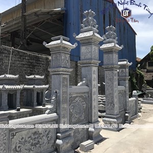 Cổng đá xanh đen 03