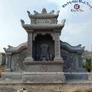 Lăng thờ đá xanh đen 17
