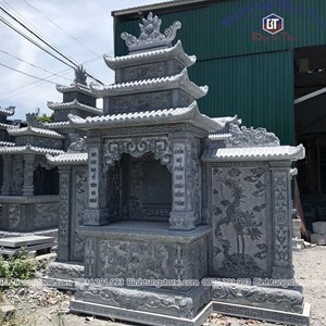 Lăng thờ chất liệu đá xanh đen 25