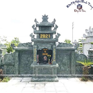 Lăng thờ đá xanh rêu 04