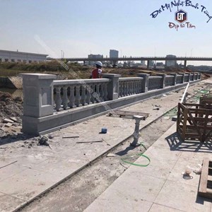 Lan can đá xanh đen 01