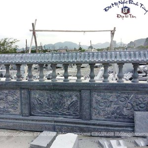 Lan can đá xanh đen 02