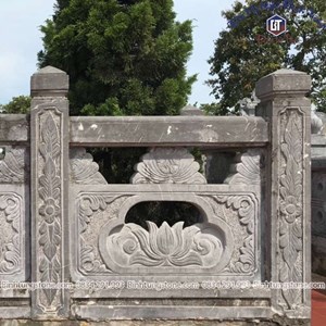 Hàng rào đá xanh đen, hoa văn tinh xảo 16