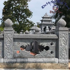 Lan can chạm hoa văn 18