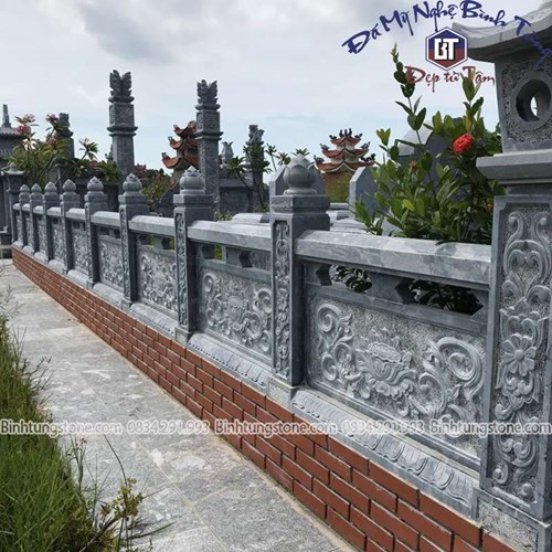 Tường rào lăng mộ xanh đen 29