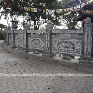 Hàng rào lăng mộ đá xanh đen 31