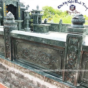 Lan can lăng mộ đá xanh rêu 04