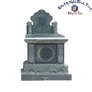 Mộ ngai đá xanh đen 12