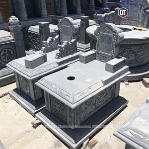 Mộ ngai đá xanh đen 13