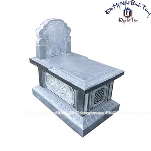 Mộ ngai đá xanh đen 14