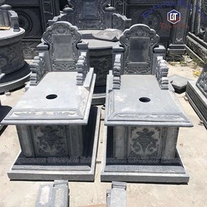 Mộ ngai đá xanh đen 15