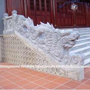 Rồng bậc thềm đá xanh đen 07