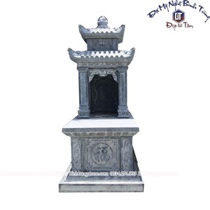 Mô hai mái đá xanh đen 06