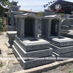 Mộ mái vòm đá xanh đen 03