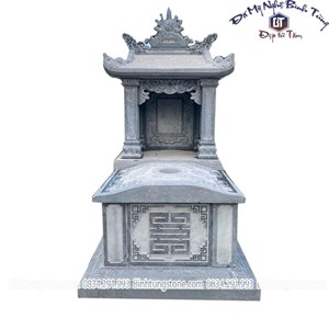 Mộ một mái đá hoa văn CNC 04