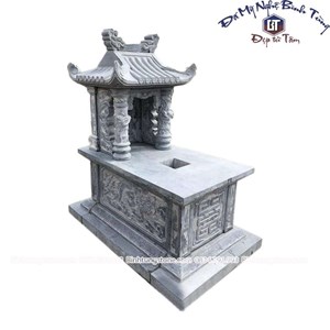 Mộ một mái hoa văn tinh xảo xanh đen 07