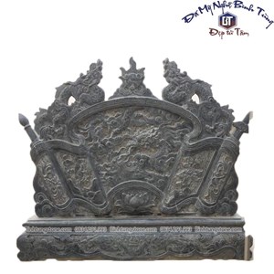 Mẫu bình phong lăng mộ xanh đen 21