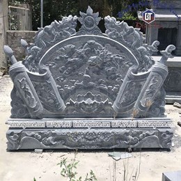 Bình phong lăng mộ xanh đen 27