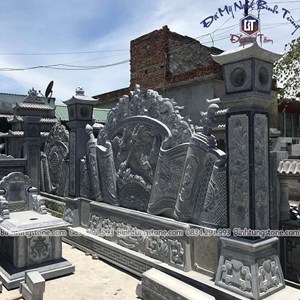 Hoành phi đá xanh đen 28